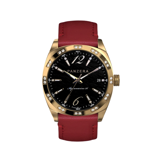 Aquamarine 36 Gold Black