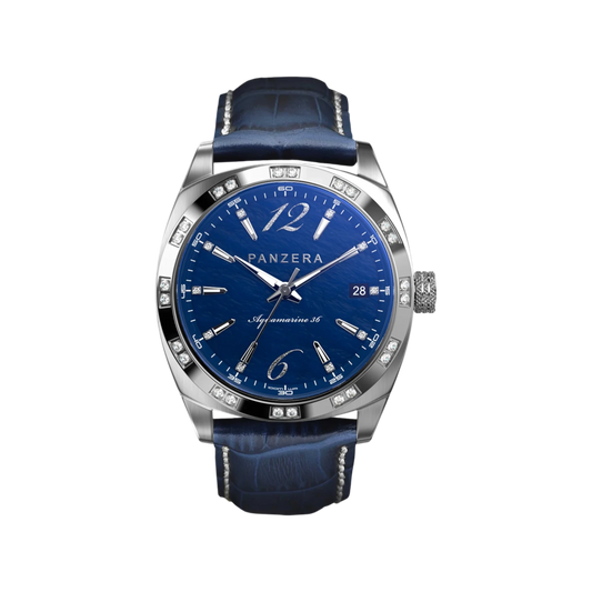 Aquamarine 36 Silver Blue