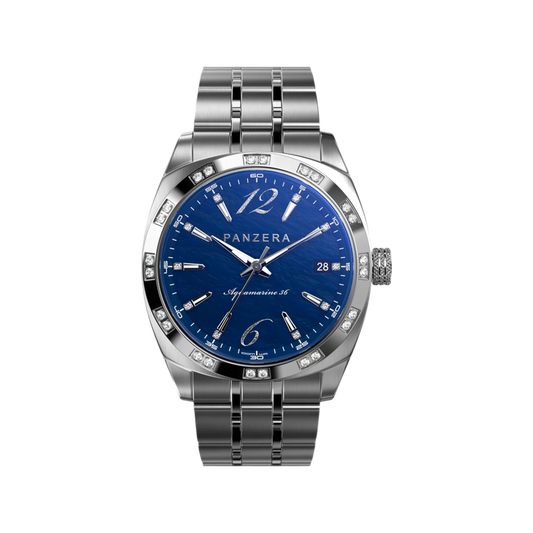 Aquamarine 36 Silver Blue