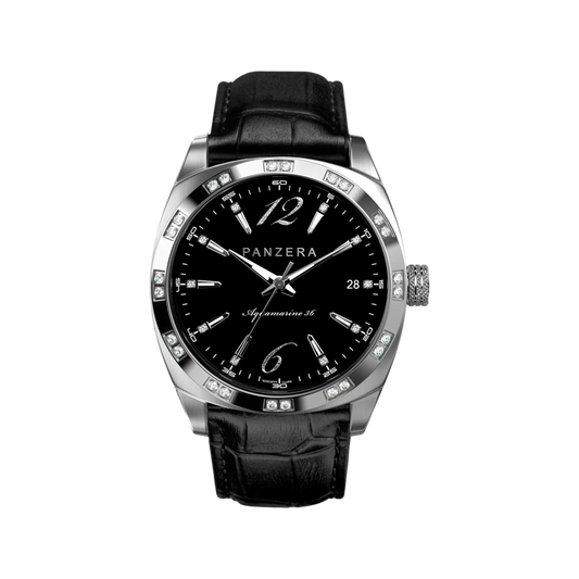 Aquamarine 36 Silver Black