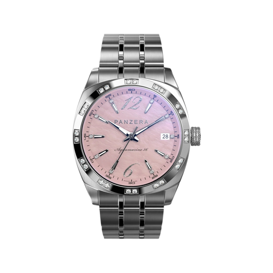 Aquamarine 36 Silver Pink