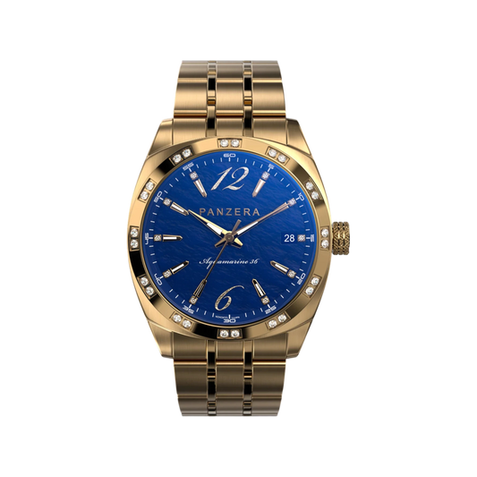Aquamarine 36 Gold Blue