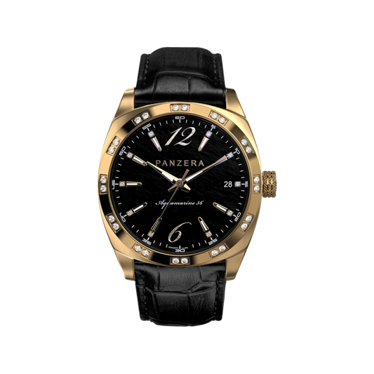 Aquamarine 36 Gold Black