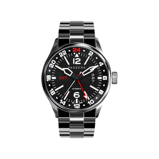 Flieger 45G Silver Black